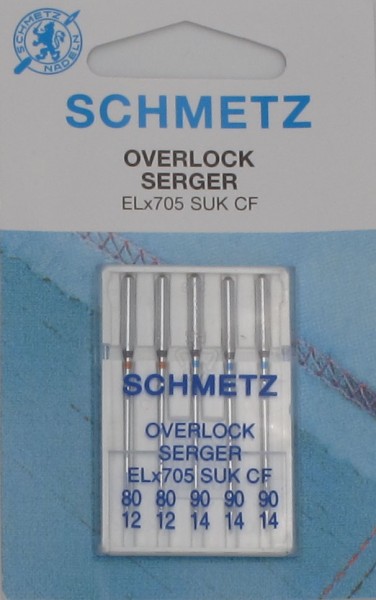 Schmetz-Flachkolbennadel Nm 80 + ELx705  CF