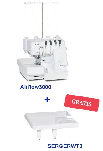 Angebot April 2026 - Brother Airflow3000 inkl. Anschiebetisch SERGERWT3